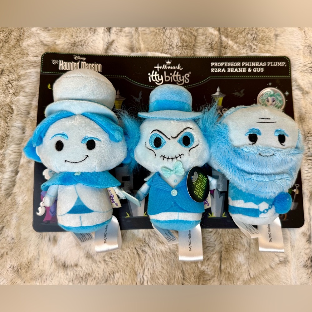 *NWT* Hallmark Disney Itty Bittys Haunted Mansion Glow in the Dark Set